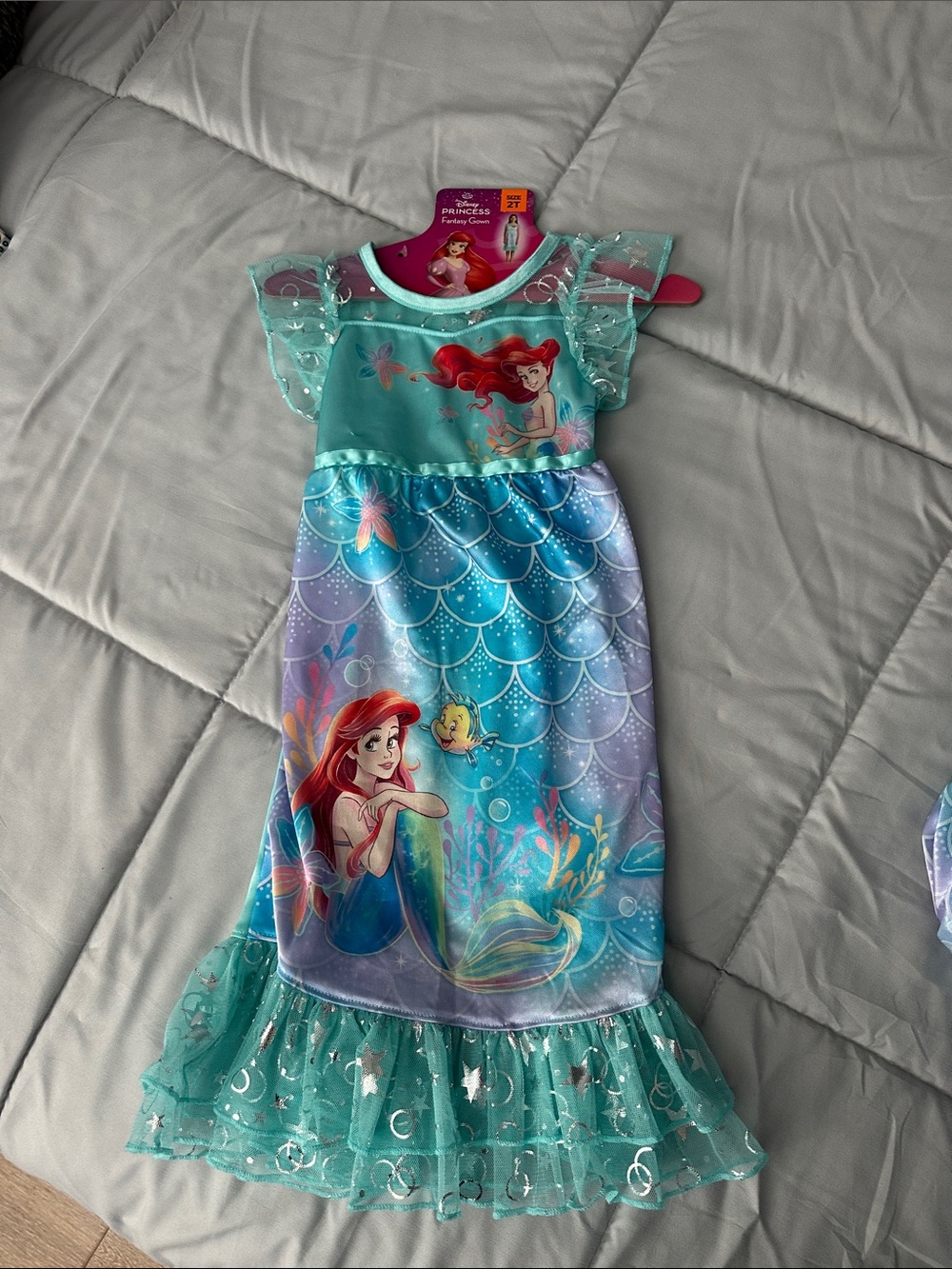 Disney Ariel Aqua and Purple Girls' Mermaid Nightgown